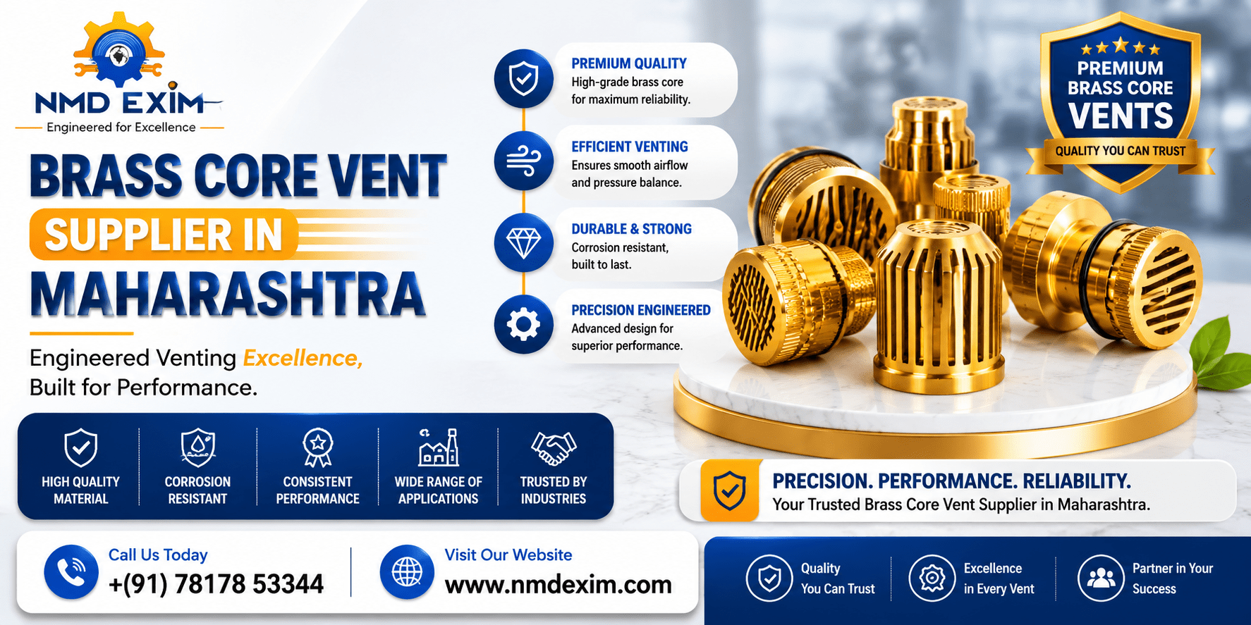 Brass Core Vent Supplier in Maharashtra