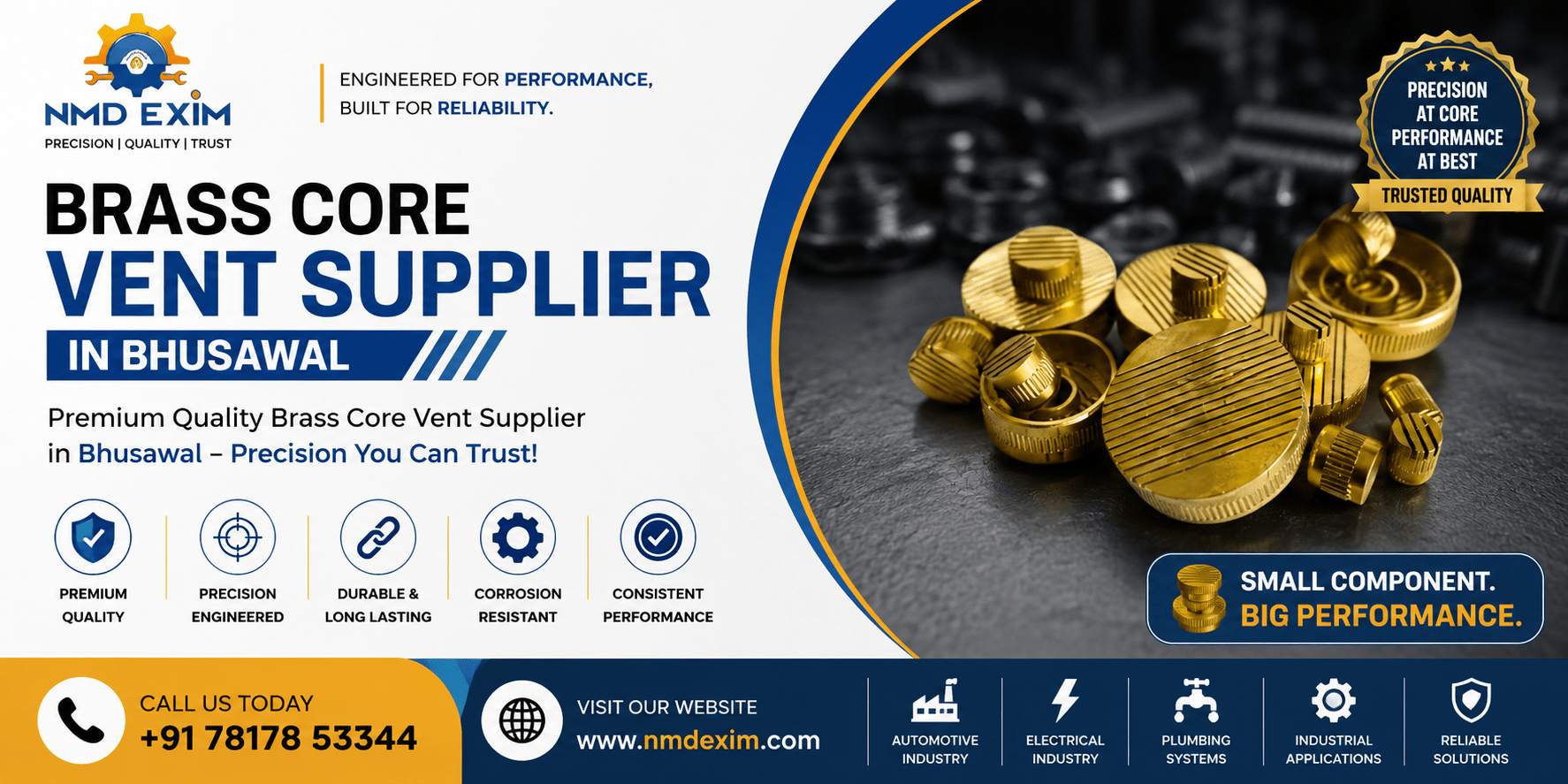 Brass Core Vent Supplier in Bhusawal