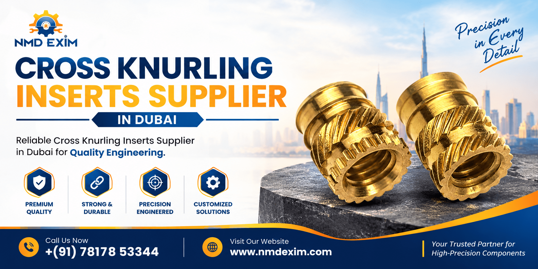 Cross Knurling Inserts Supplier in Dubai